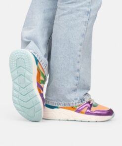 POSH by Poelman Sneakers zilver Synthetisch