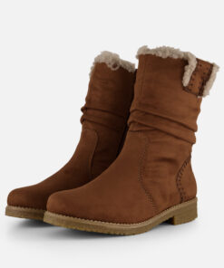Alternative view of Rieker Enkellaarsjes cognac Imitatiesuede