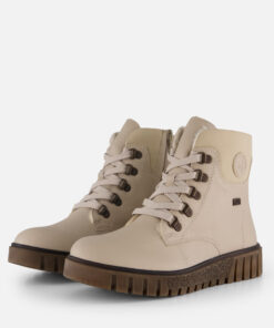 Rieker Veterboots beige Synthetisch