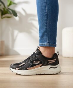 Skechers Arch Fit 2.0 Vintage Luxe Sneakers zwart