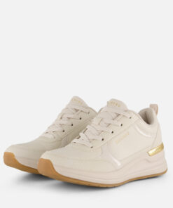 Alternative view of Skechers Billion 2 Fine Shine Wedge Sneakers beige