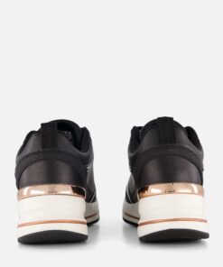 Alternative view of Skechers Billion 2 Fine Shine Wedge Sneakers zwart