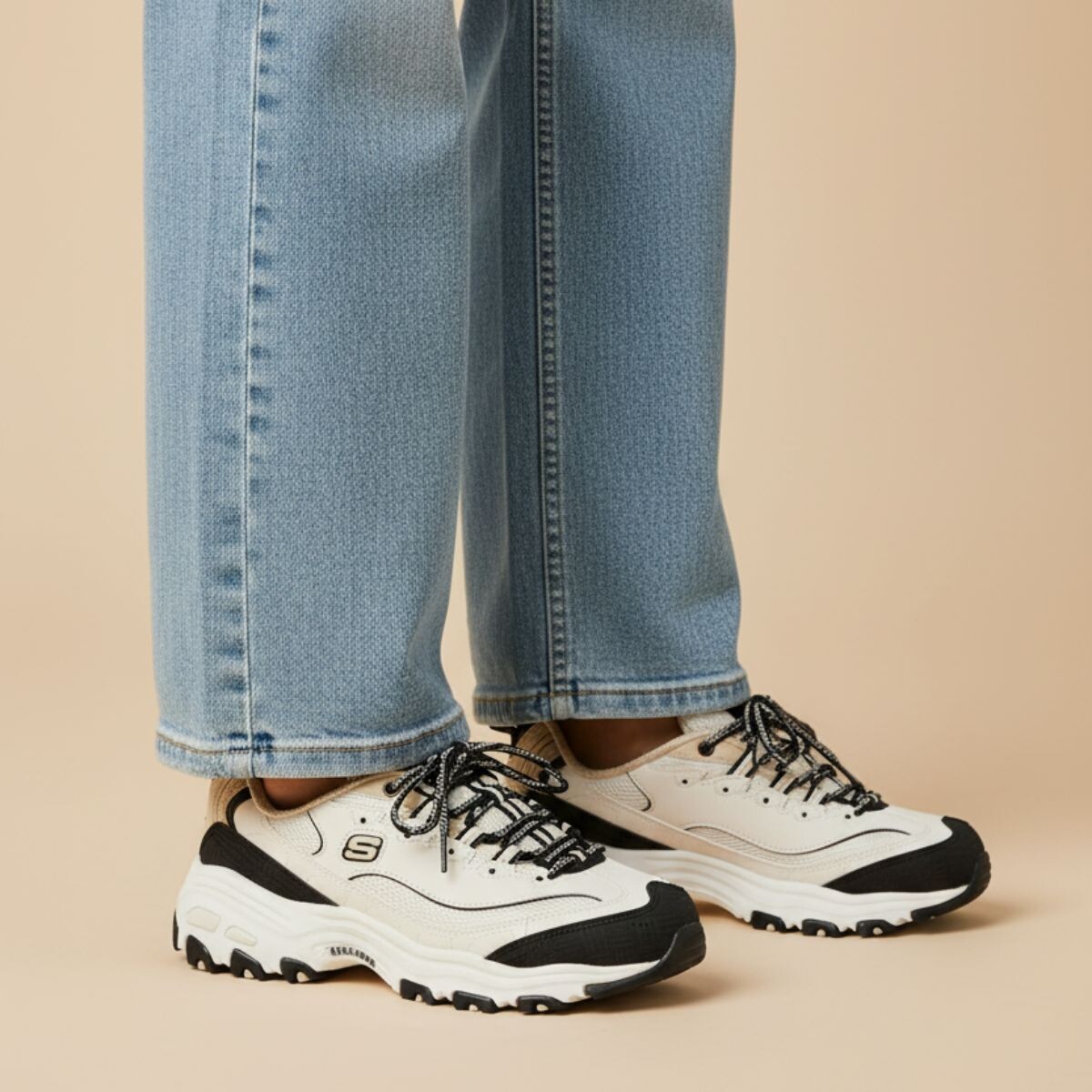 Skechers D'lites Retro Rewind Sneakers wit