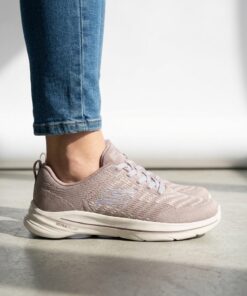 Skechers Go Walk Britt Sneakers taupe Textiel