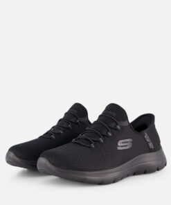 Skechers Slip-ins Summits Wide Fit zwart Textiel