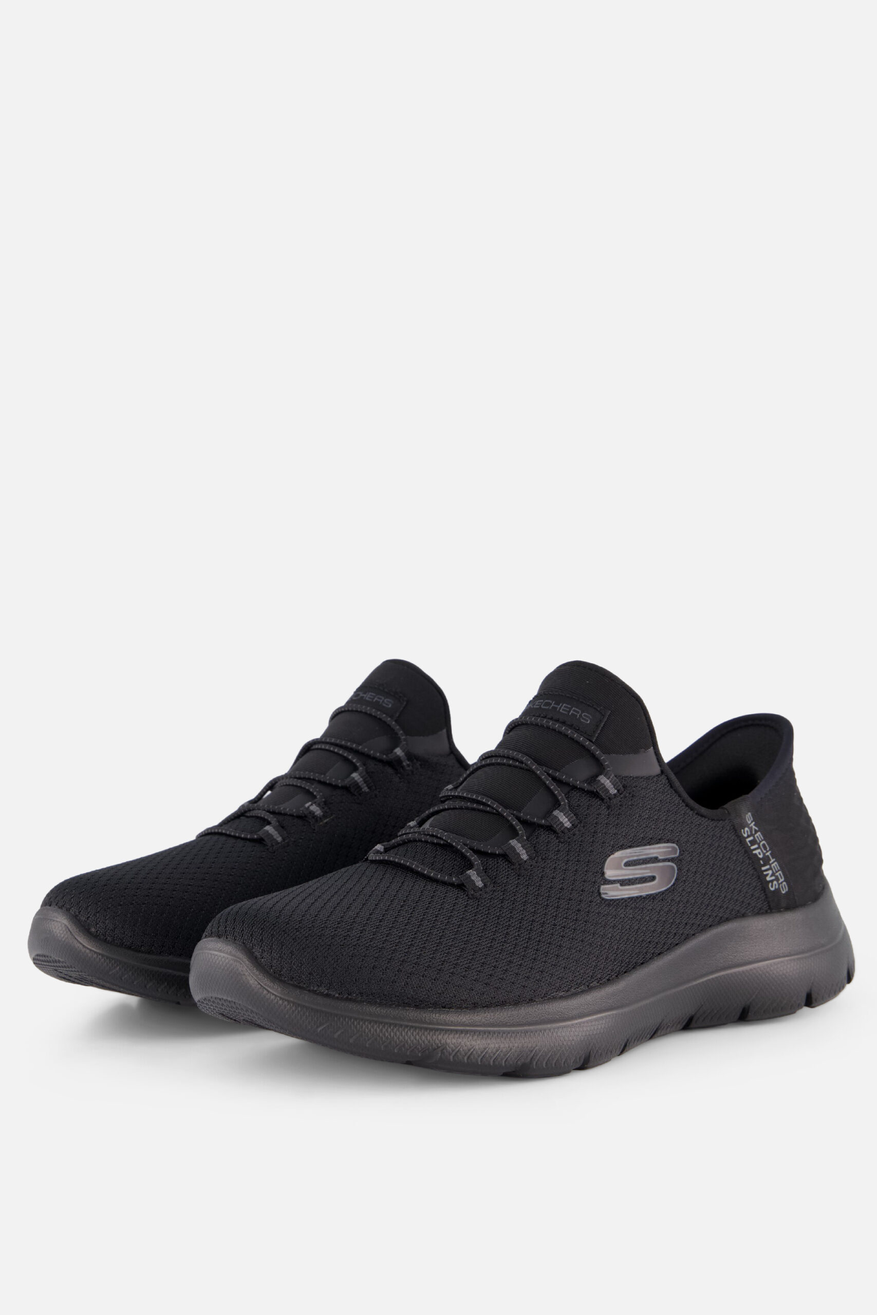 Skechers Slip-ins Summits Wide Fit zwart Textiel