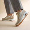Skechers Uno 2 Much Fun Sneakers taupe Textiel