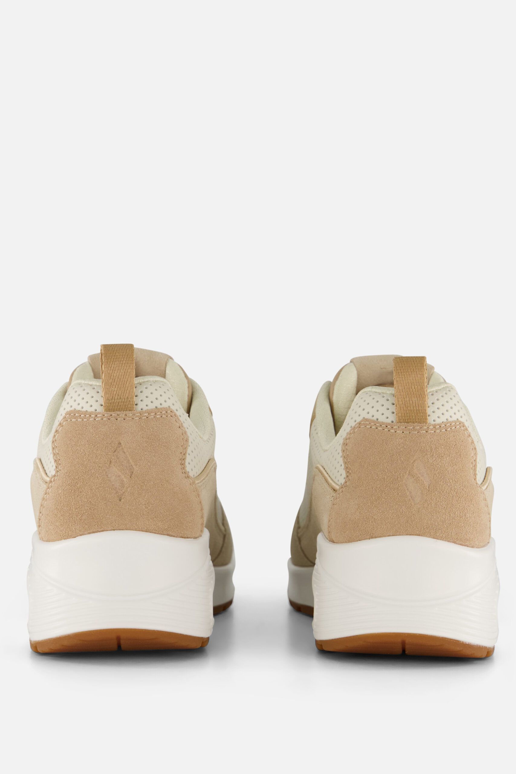 Skechers Uno 2 Much Fun Sneakers taupe Textiel - Image 3