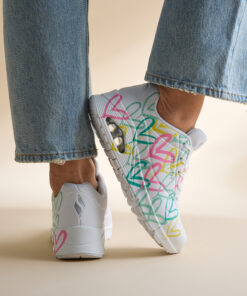 Skechers Uno Changed Love Sneakers wit