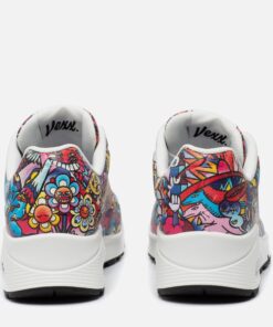 Alternative view of Skechers Uno Color Doodle Sneakers rood