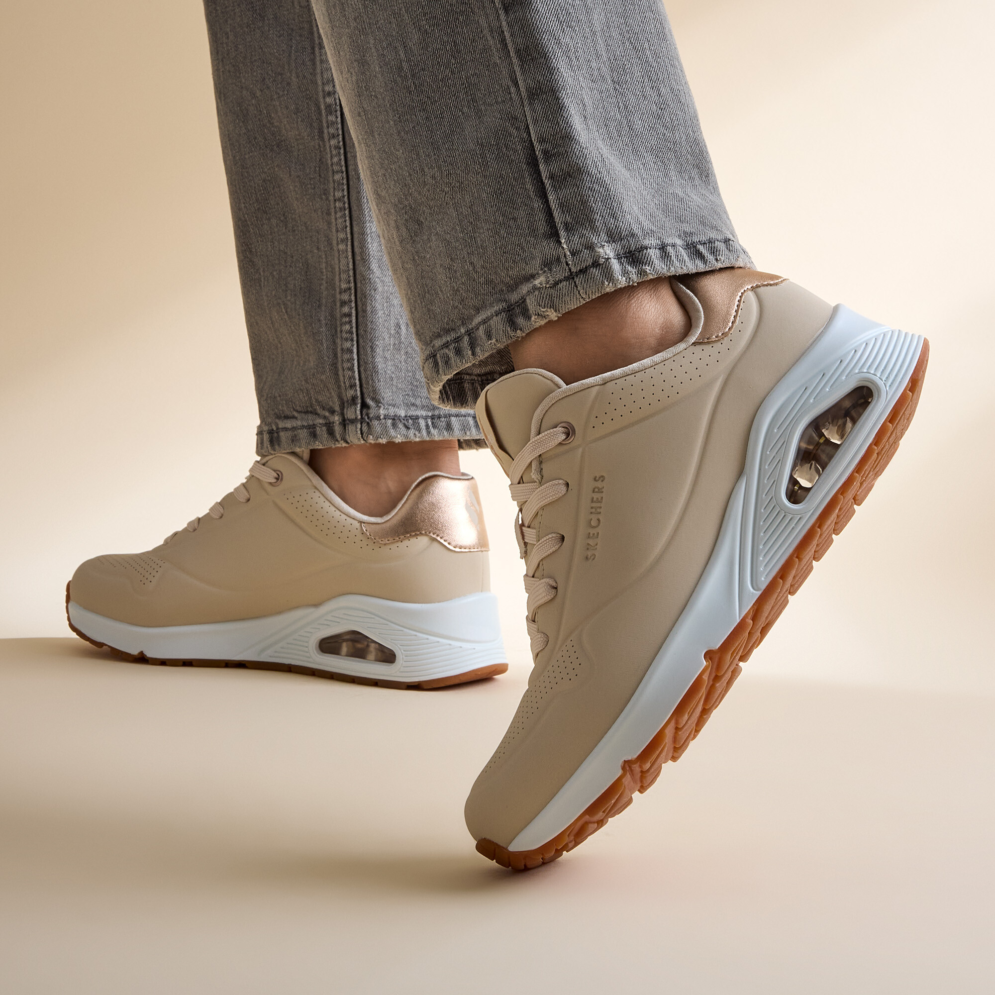 Skechers Uno Golden Air Sneakers beige Synthetisch