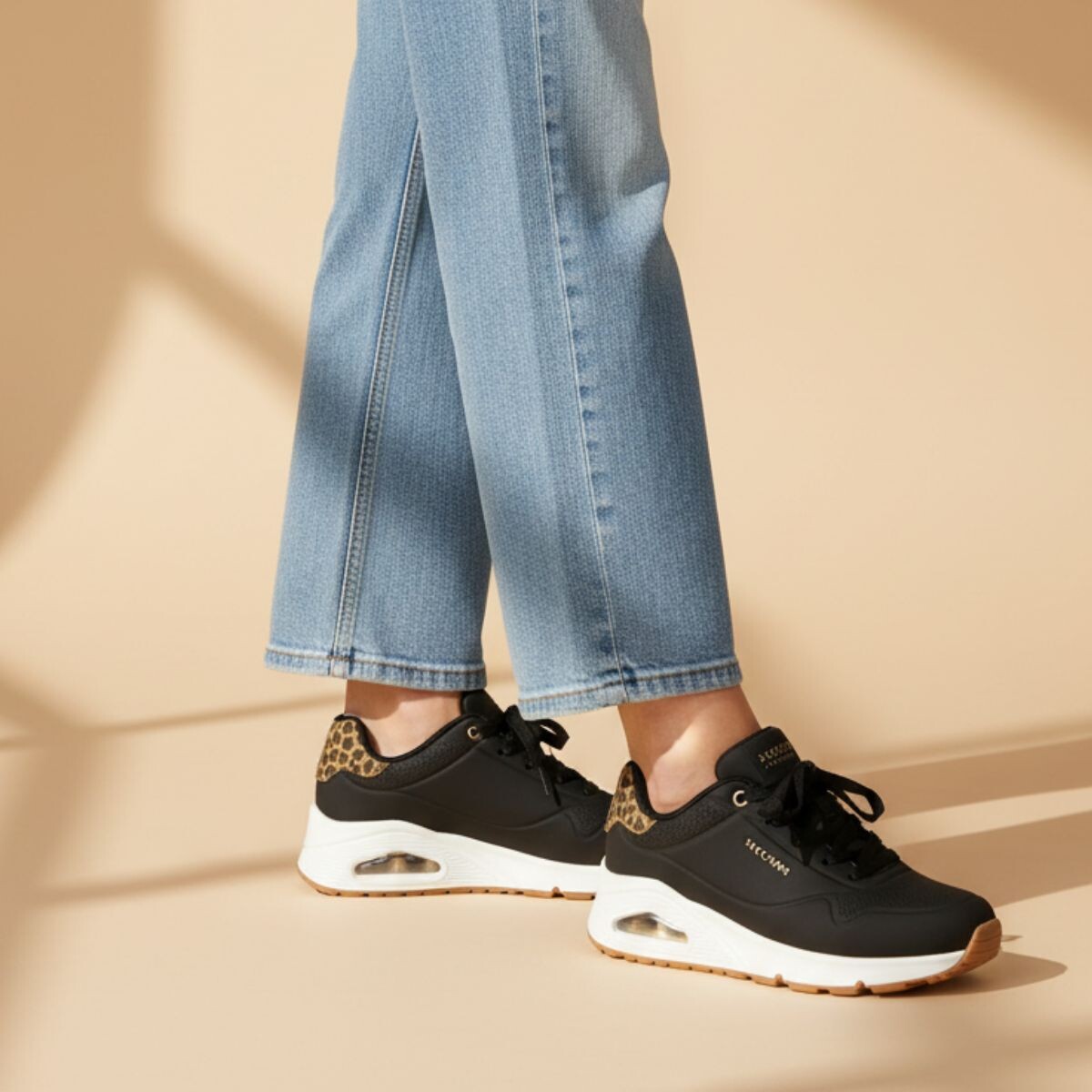 Skechers Uno Jungle Nite Sneakers zwart