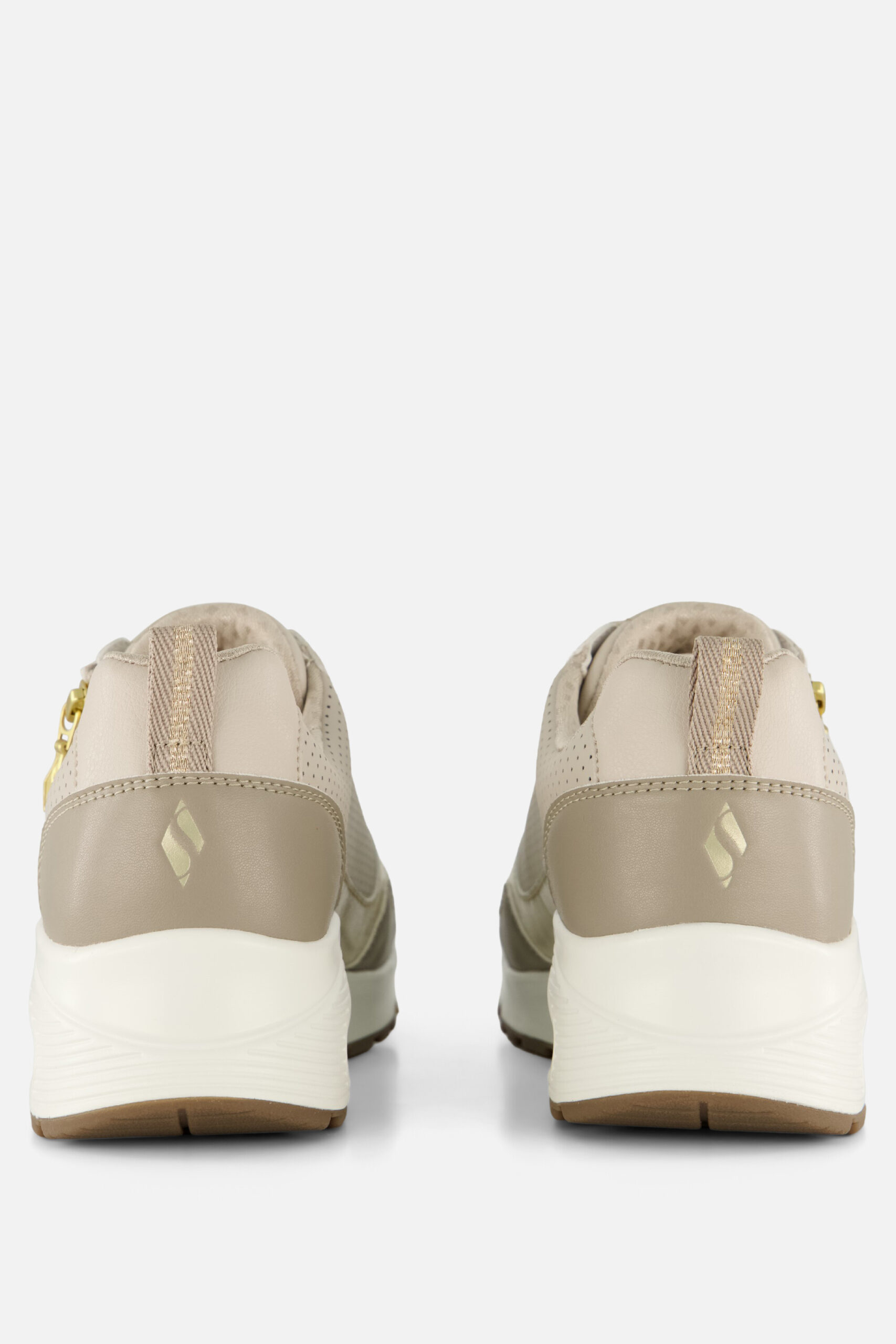 Skechers Uno Metallic Sliders Zip Sneakers taupe - Image 3