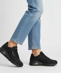 Skechers Uno Shiny Scale Sneakers zwart