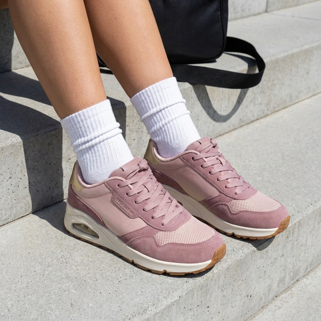 Skechers Uno Sneakers roze Suède