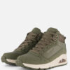 Skechers Uno Stacre Shine Veterboots groen Suede