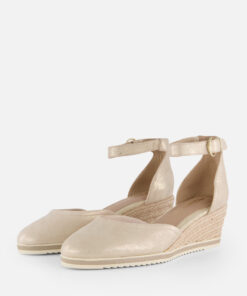 Tamaris Espadrilles Sleehak goud Leer