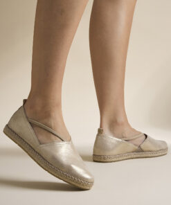 Tamaris Espadrilles goud Leer