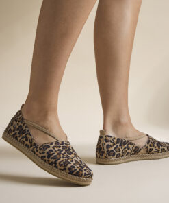 Tamaris Leopard Espadrilles bruin Leer