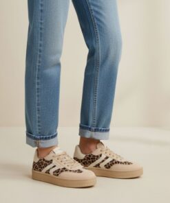 Tamaris Leopard Sneakers beige Leer