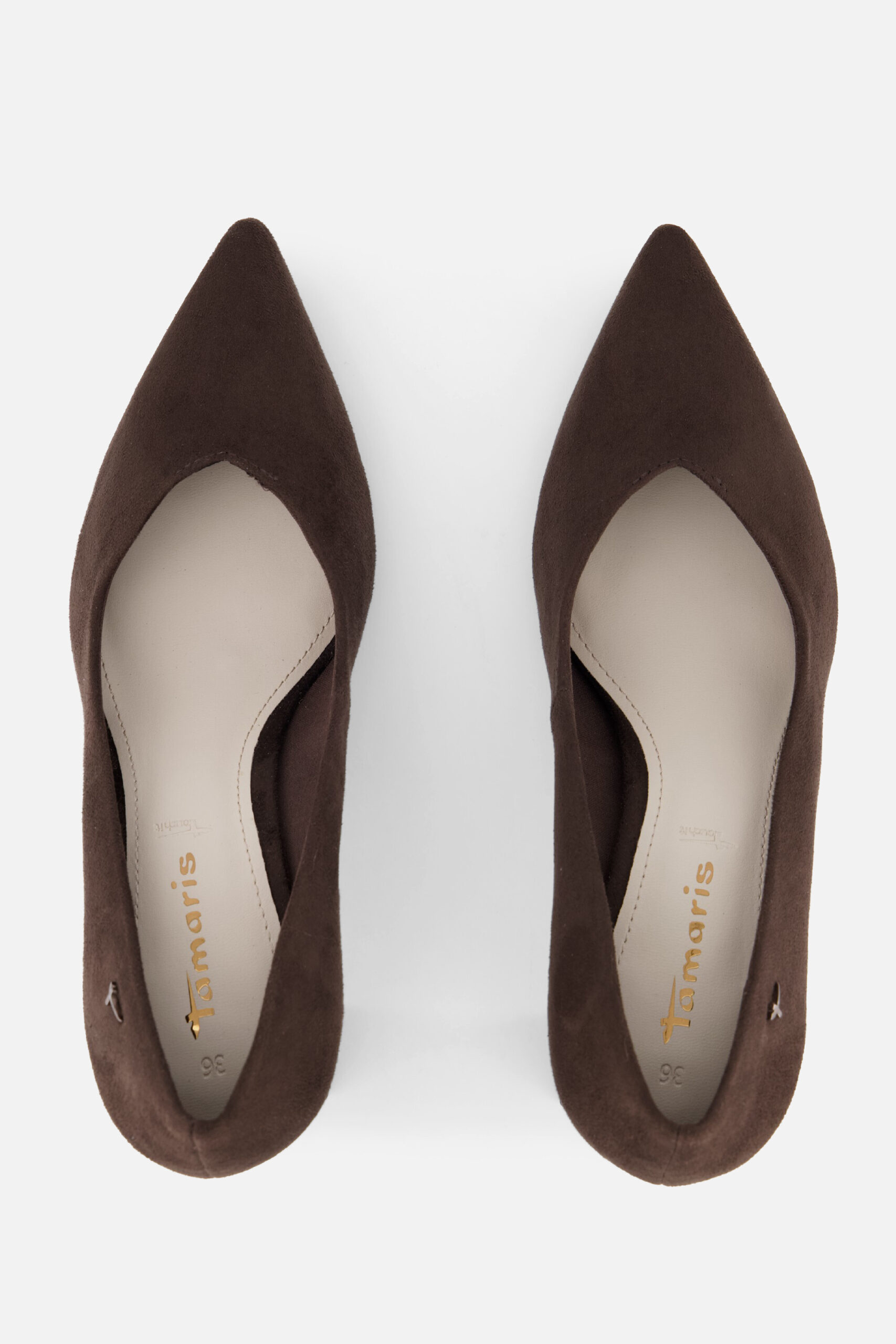 Tamaris Pumps mocca bruin Suède - Image 3