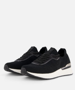 Tamaris Sneakers zwart Textiel