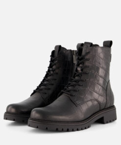 Alternative view of Tamaris Veterboots Croco zwart Leer