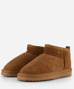 Warmbat Durack Gevoerde boots cognac Suede