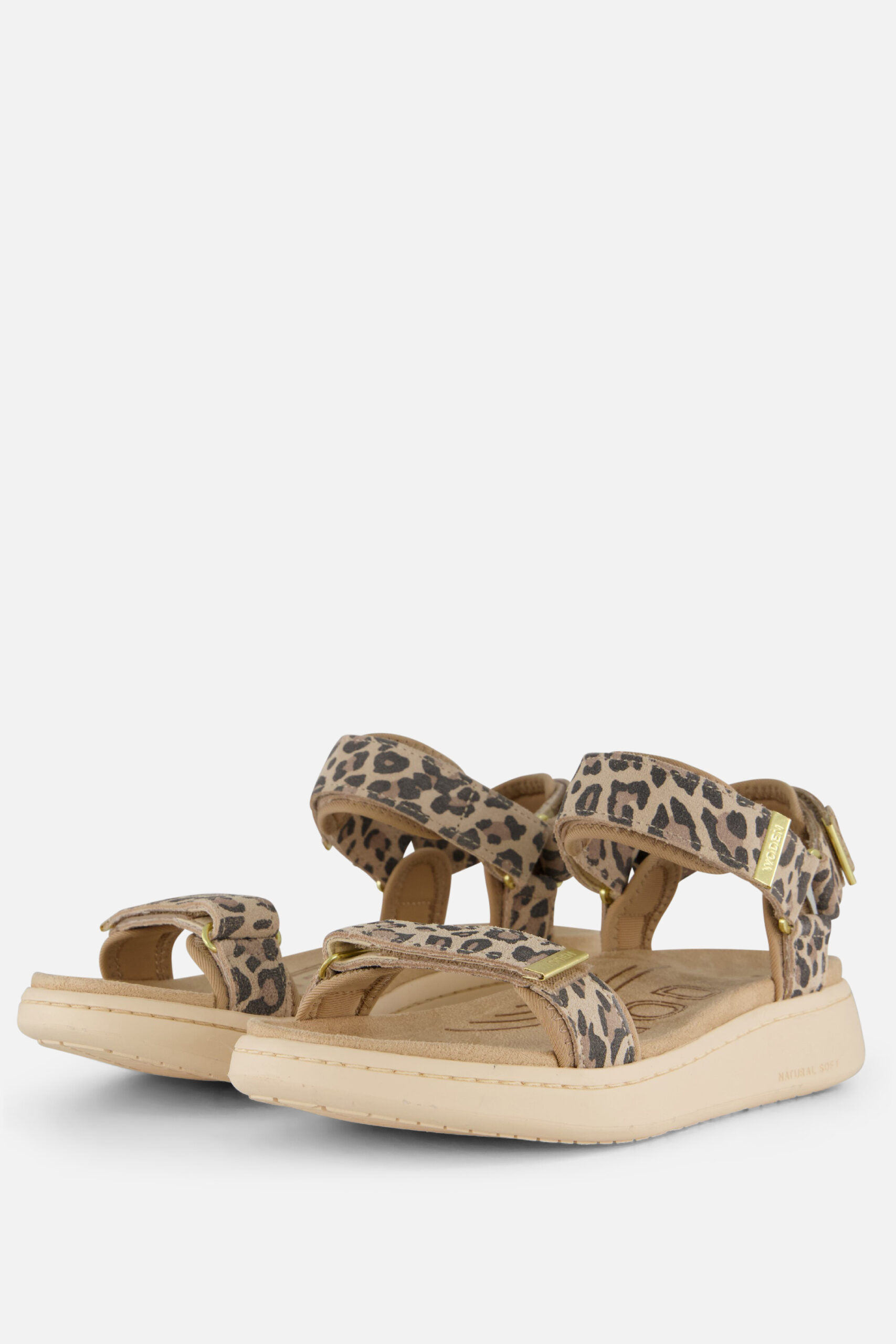 Woden Line Sandalen beige Leopard - Image 2
