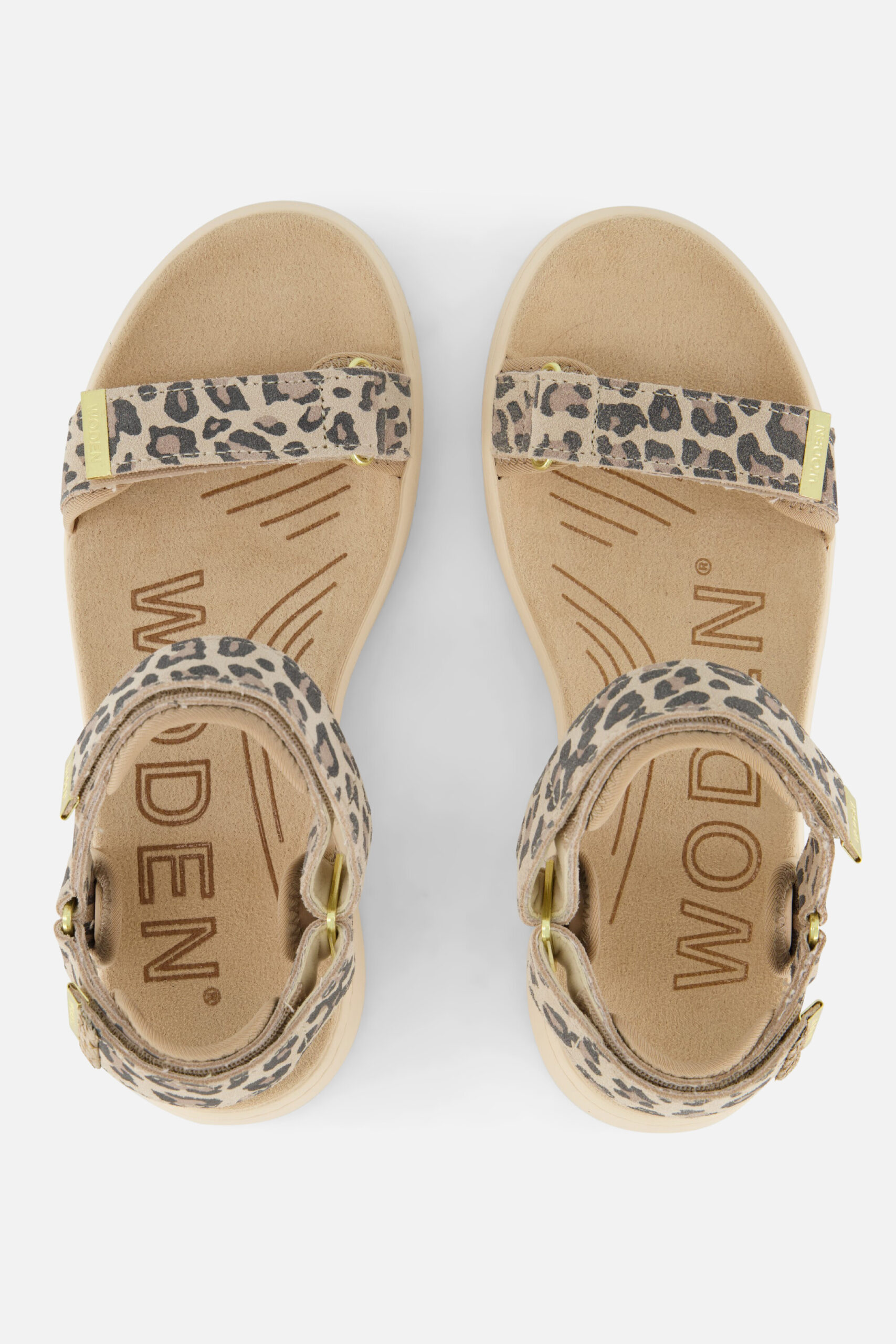 Woden Line Sandalen beige Leopard - Image 3