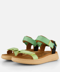 Alternative view of Woden Line Sandalen groen Textiel