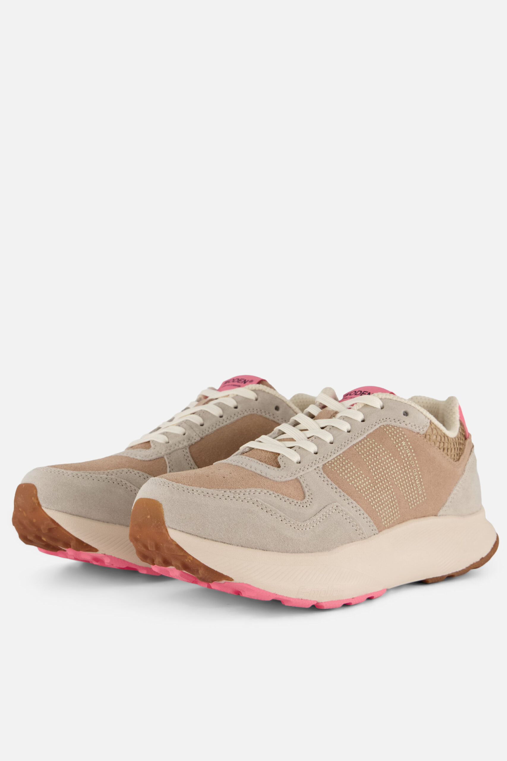 Woden Mathilde Runners Sneakers roze Suede - Image 2