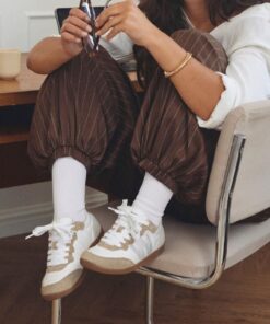 Woden Nanna Sneakers wit Leer