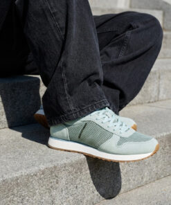 Woden Ronja Icon Sneakers blauw Leer