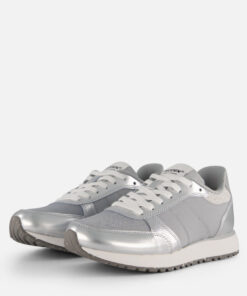 Alternative view of Woden Ronja Metallic Sneakers zilver Leer
