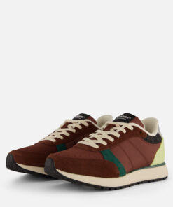 Woden Ronja Reflective Sneakers bruin Leer