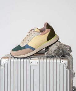 Woden Ronja Sneakers geel Leer