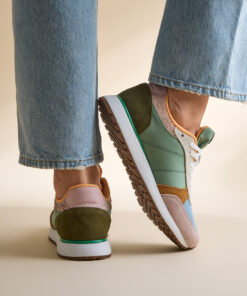 Woden Ronja Sneakers groen Textiel
