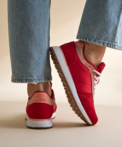 Woden Ronja Sneakers rood Textiel
