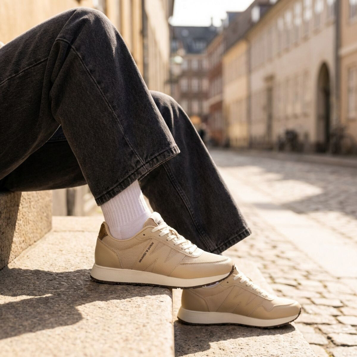 Woden Sonja Sneakers beige Textiel - Image 2