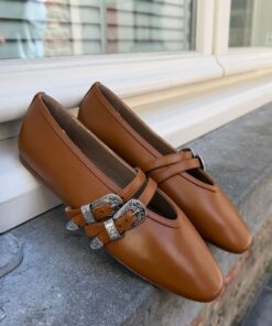 Le Monde Beryl ballerinas Claudia BCS-LEA-CAM camel