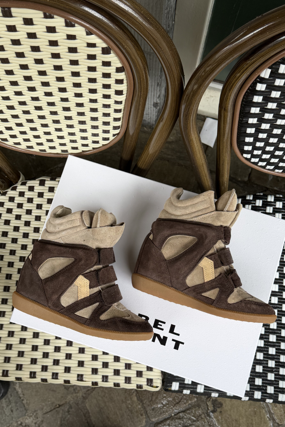 Isabel Marant sneakers Bekett-Gz BK0010FA-C1E02S chocolate/sand brown