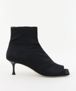 Morobe enkellaarsjes Luz 22 black satin