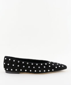Odare ballerina's Jane camoscio nero