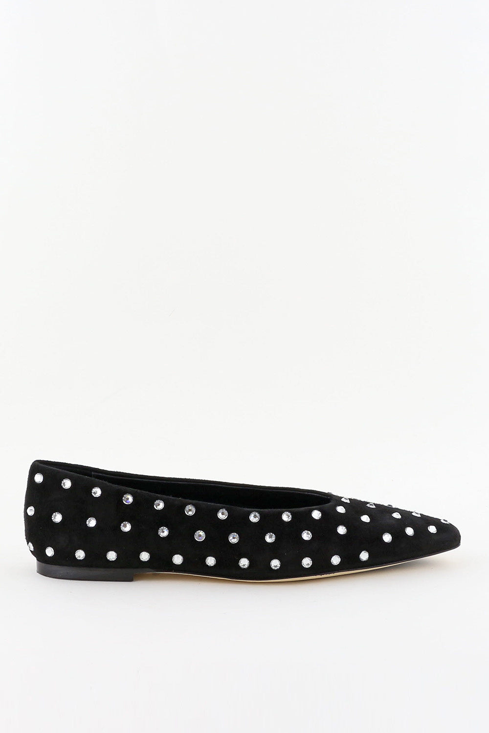 Odare ballerina's Jane camoscio nero